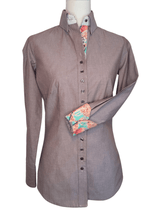 Brown Chambray Women's Western Shirt | Core Collection