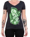 Black Market Art Company Strange Love Women's V-Neck T-Shirt
