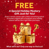 Vintage Christmas Tree Wall Art with Free Mystery Gift - Tailored Canvases - Flyclothing LLC