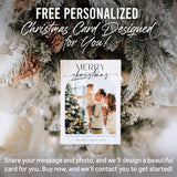 Vintage Christmas Tree Wall Art with Free Personalized Christmas Card - Tailored Canvases - Flyclothing LLC