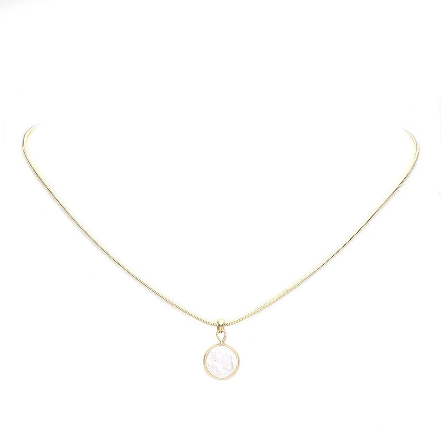 Freshwater Pearl Pendant Necklace - Madeline Love - Flyclothing LLC