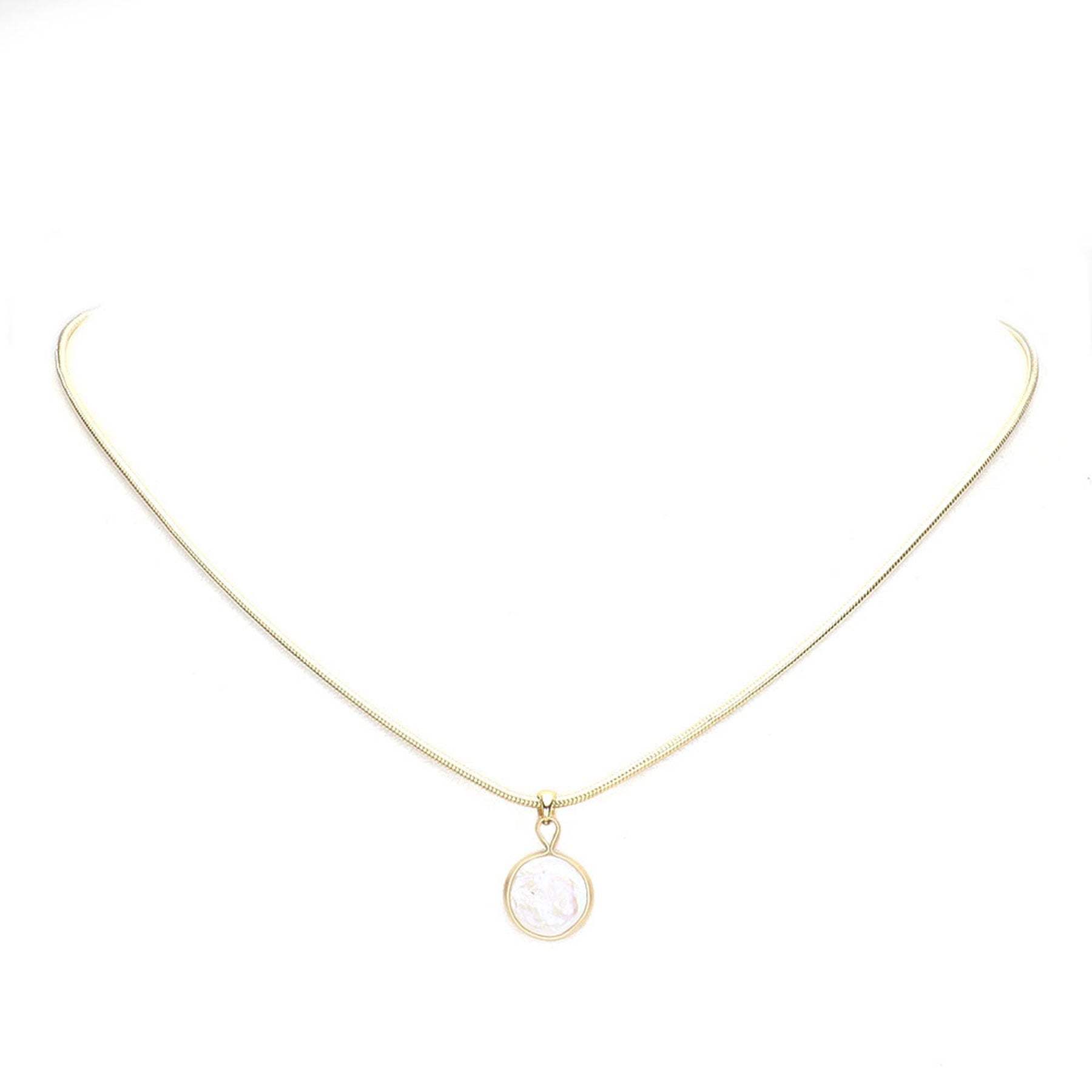 Freshwater Pearl Pendant Necklace - Madeline Love - Flyclothing LLC