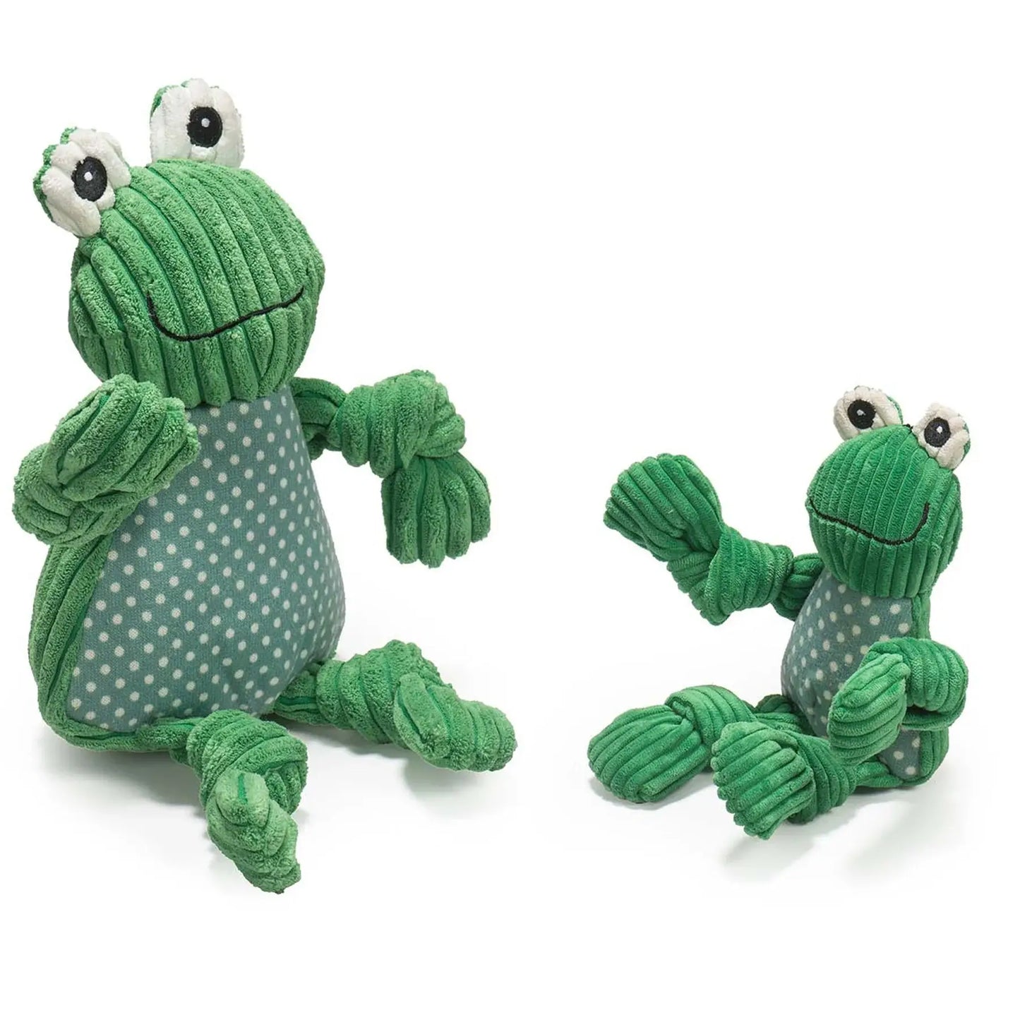 Fergie Frog Knottie® Plush Dog Toy - HuggleHounds - Flyclothing LLC