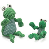 Fergie Frog Knottie® Plush Dog Toy - HuggleHounds - Flyclothing LLC