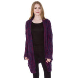 Front Pocket Knit Detail Soft Warm Long Cardigan - Madeline Love - Flyclothing LLC
