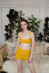 Front Snap Pointelle Lounge Shorts - Boho Clothing and Accessories - Flyclothing LLC