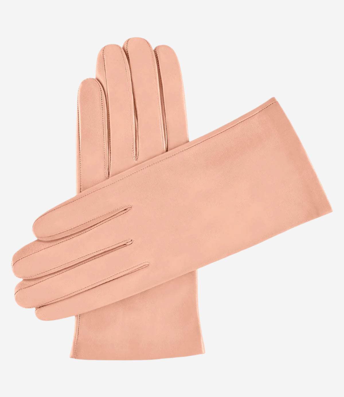 Sofia (peach) - Italian lambskin leather gloves with silk lining - Leather Gloves Online - Flyclothing LLC