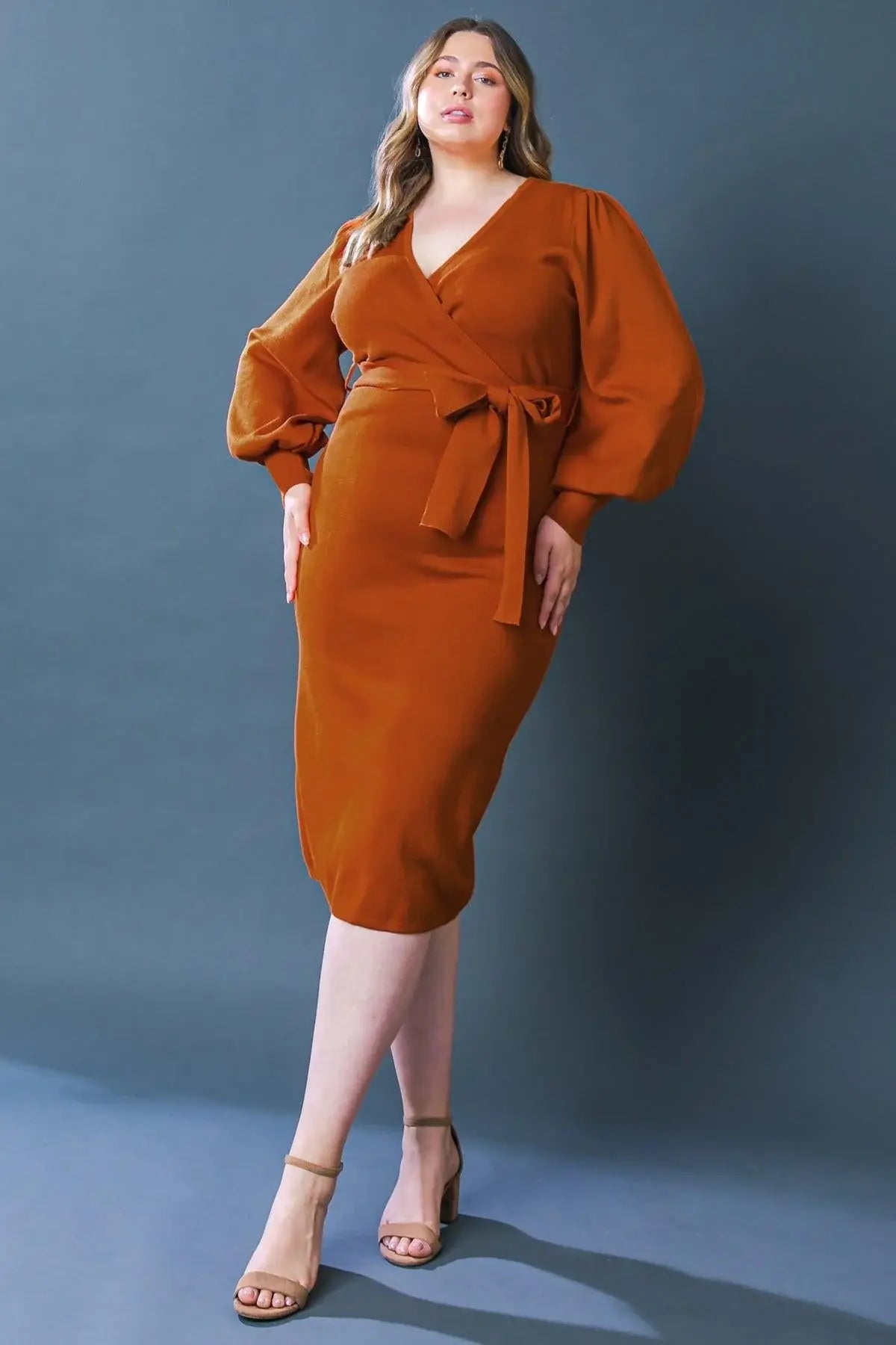 ADORABLE IDEAL SWEATER MIDI DRESS - Flying Tomato - Flyclothing LLC
