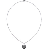 Custom Black Mandala Personalized Name Silver Plated Chain Necklace - BodyCandy - Flyclothing LLC