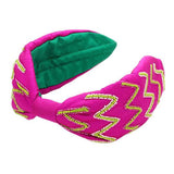 Zigzag Chevron Patterned Headband - Madeline Love - Flyclothing LLC