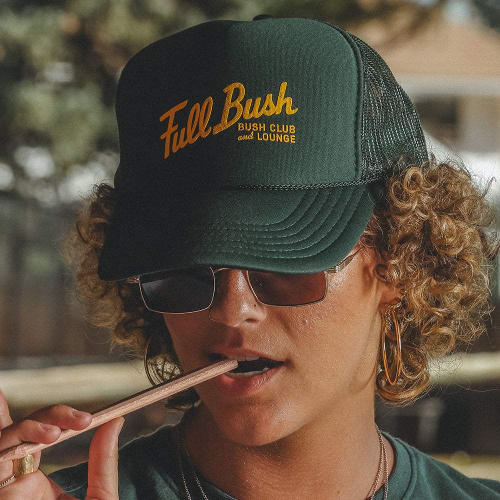 The Overgrowth | Green Full Bush Bush Club Trucker Hat - Shinesty - Flyclothing LLC