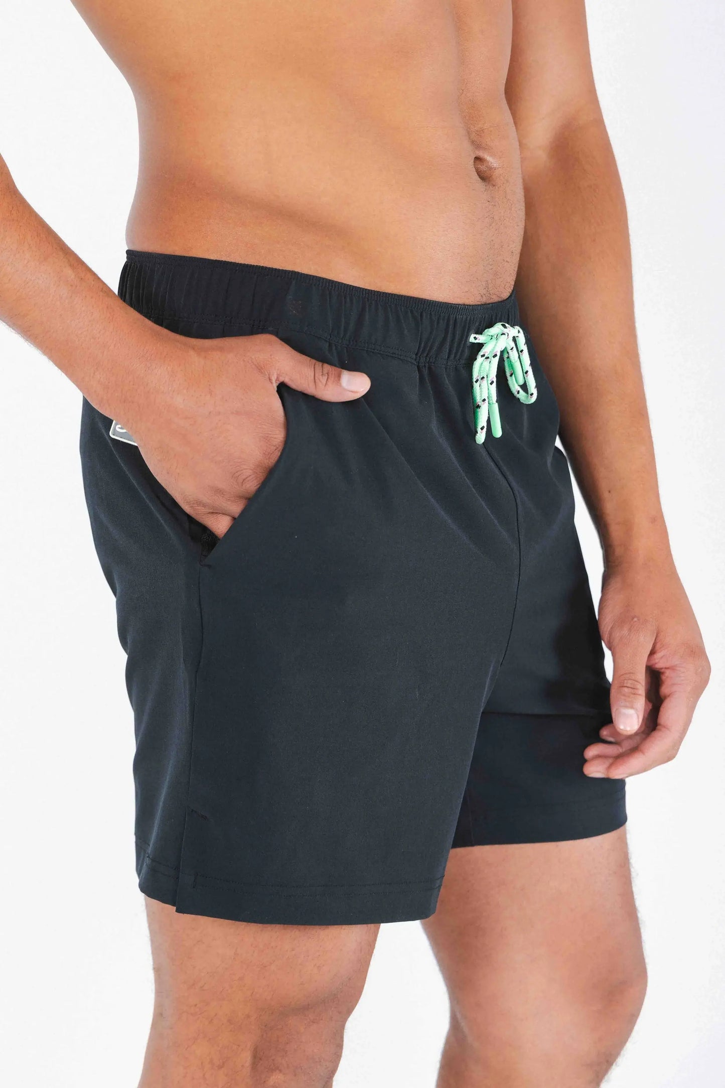 The Funky Fresh | Black and Neon Tribal Ball Hammock® Pouch 5" Swim Trunks - Shinesty - Flyclothing LLC