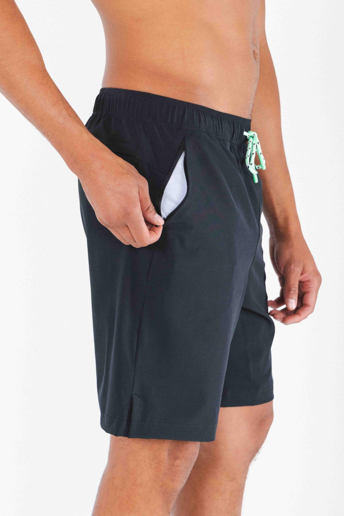 The Funky Fresh | Black and Neon Tribal Ball Hammock® Pouch 8" Swim Trunks - Shinesty - Flyclothing LLC