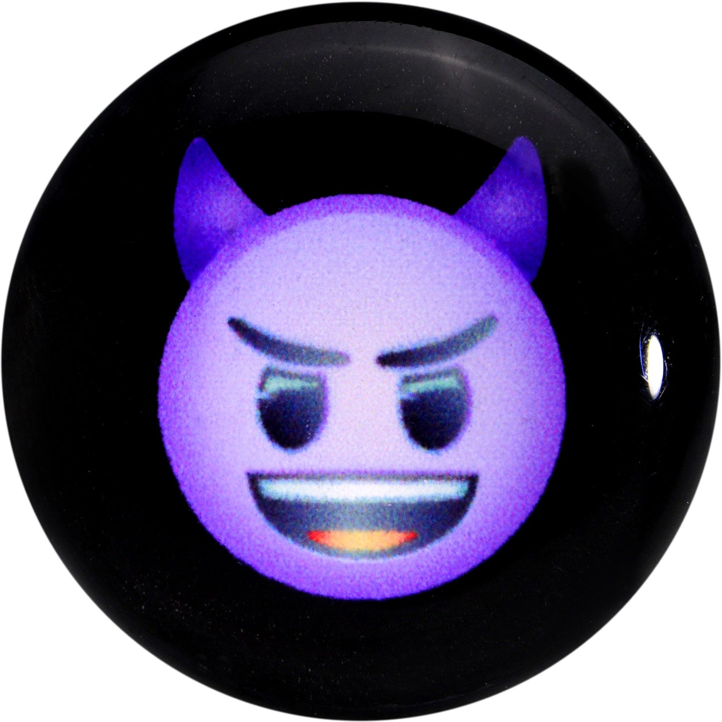2G Licensed Purple Devil emoji Acrylic Double Flare Plug Set - BodyCandy - Flyclothing LLC