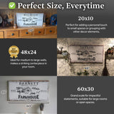 Rustic Farmhouse Personalized Sign II - Tailored Canvases - Flyclothing LLC