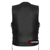 Desperado - Classic V Neck Side Laced Vest - GoLeather - Flyclothing LLC