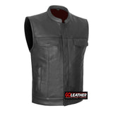 Apex - Blacked Out Platinum Club Vest - GoLeather