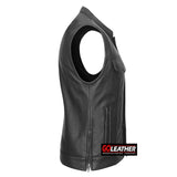 Dominion - Club Vest with Side Release Zippers - GoLeather