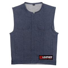 Raw Edge - Dark Blue Raw Denim /Rolled Collar