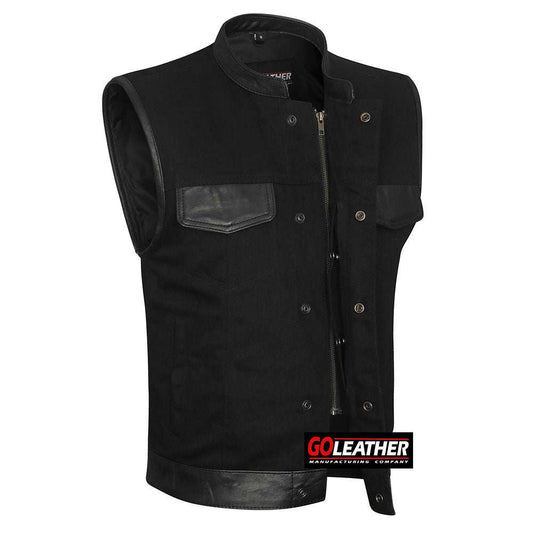 Phantom - Denim with Leather Accents - GoLeather - Flyclothing LLC