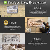 Rustic Farmhouse Sign - Tailored Canvases - Flyclothing LLC