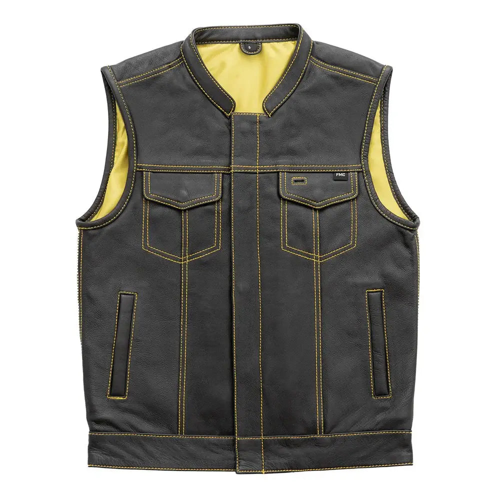 Gadsden - Men's Leather Motorcycle Vest - Limited Edition - First Manufacturing Company - Flyclothing LLC