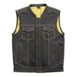 Gadsden - Men's Leather Motorcycle Vest - Limited Edition - First Manufacturing Company - Flyclothing LLC