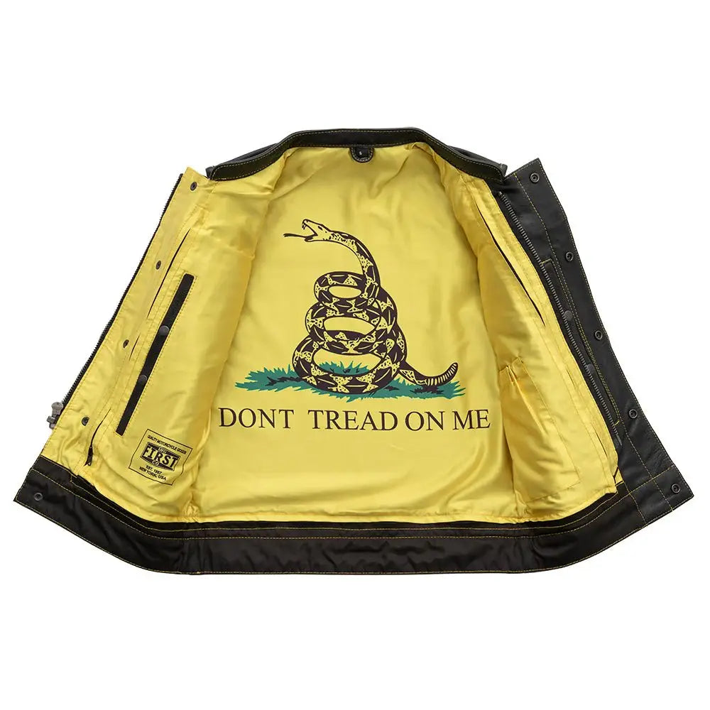Gadsden - Men's Leather Motorcycle Vest - Limited Edition - First Manufacturing Company - Flyclothing LLC