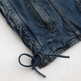Gambler Men's Motorcycle Denim Vest - First Manufacturing Company - Flyclothing LLC
