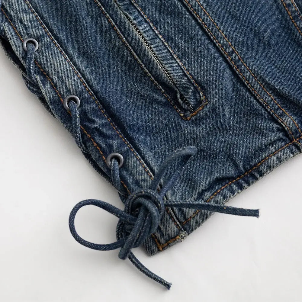 Gambler Men's Motorcycle Denim Vest - First Manufacturing Company - Flyclothing LLC