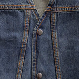 Gambler Men's Motorcycle Denim Vest - First Manufacturing Company - Flyclothing LLC