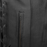 Gambler Men's Motorcycle Leather Vest - First Manufacturing Company - Flyclothing LLC