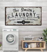Personalized Laundry Room Sign - Tailored Canvases - Flyclothing LLC