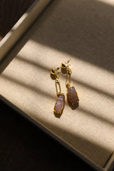 Gem Stone Fashion Earrings - Boho Clothing and Accessories - Flyclothing LLC