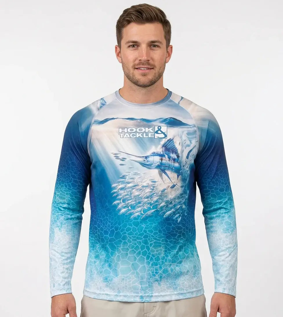 Men's Marlin Strike UV Fishing Shirt - Hook & Tackle - Flyclothing LLC