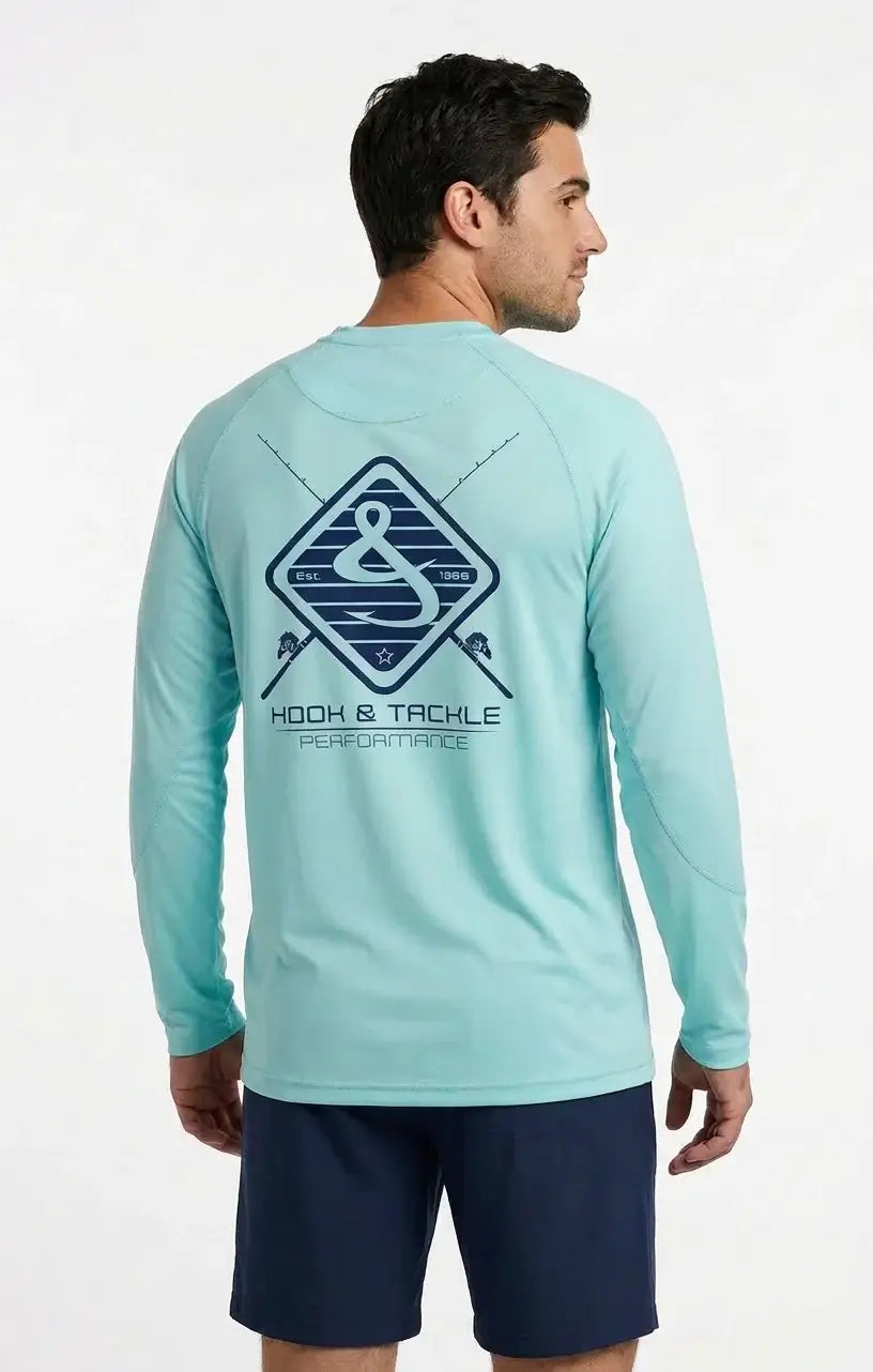 Men's Rods & Hook L/S UV Fishing Shirt - Hook & Tackle - Flyclothing LLC