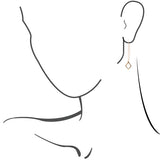 Bronze Geometric Threader Earrings - Barse Jewelry