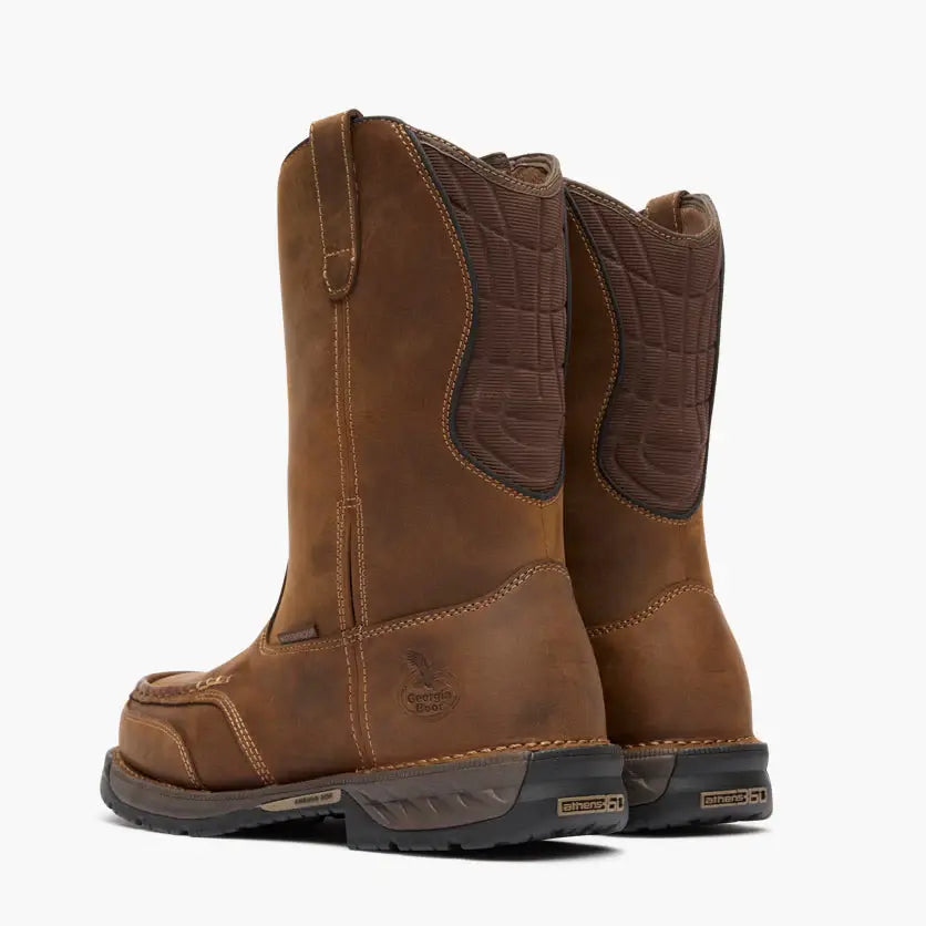 Georgia Boot Athens 360 11" Pull-On Waterproof Moc-Toe Work Boot - Georgia Boot - Flyclothing LLC