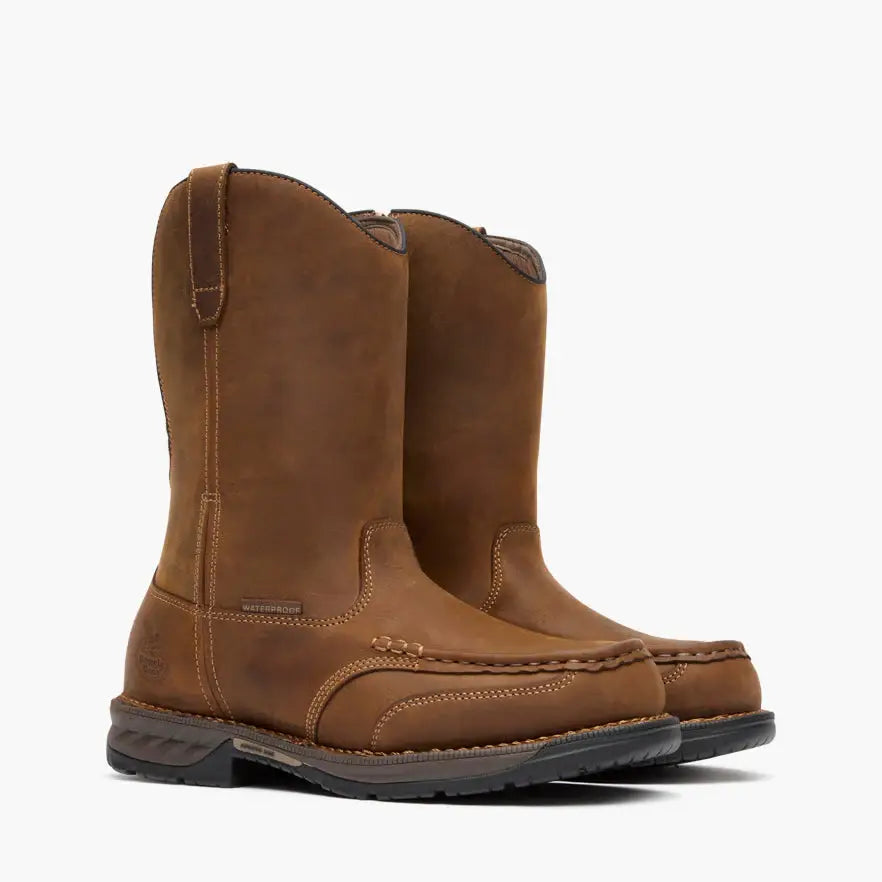 Georgia Boot Athens 360 11" Pull-On Waterproof Moc-Toe Work Boot - Georgia Boot - Flyclothing LLC
