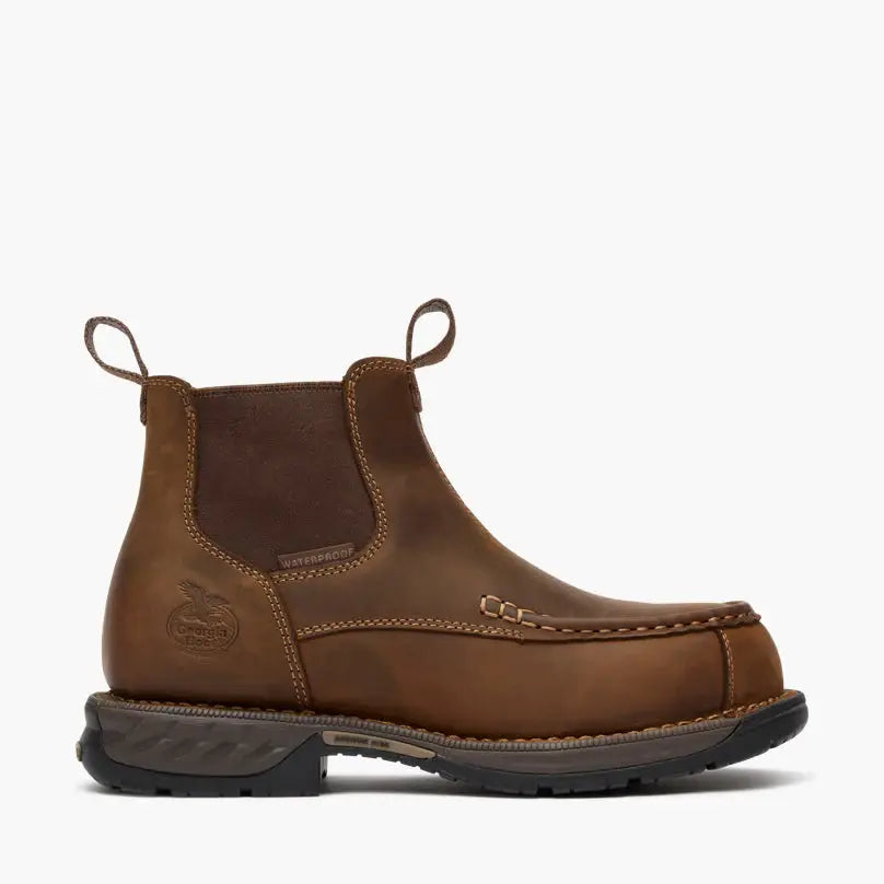 Georgia Boot Athens 360 Moc-Toe Chelsea Waterproof Nano Composite Toe Work Boot - Georgia Boot - Flyclothing LLC