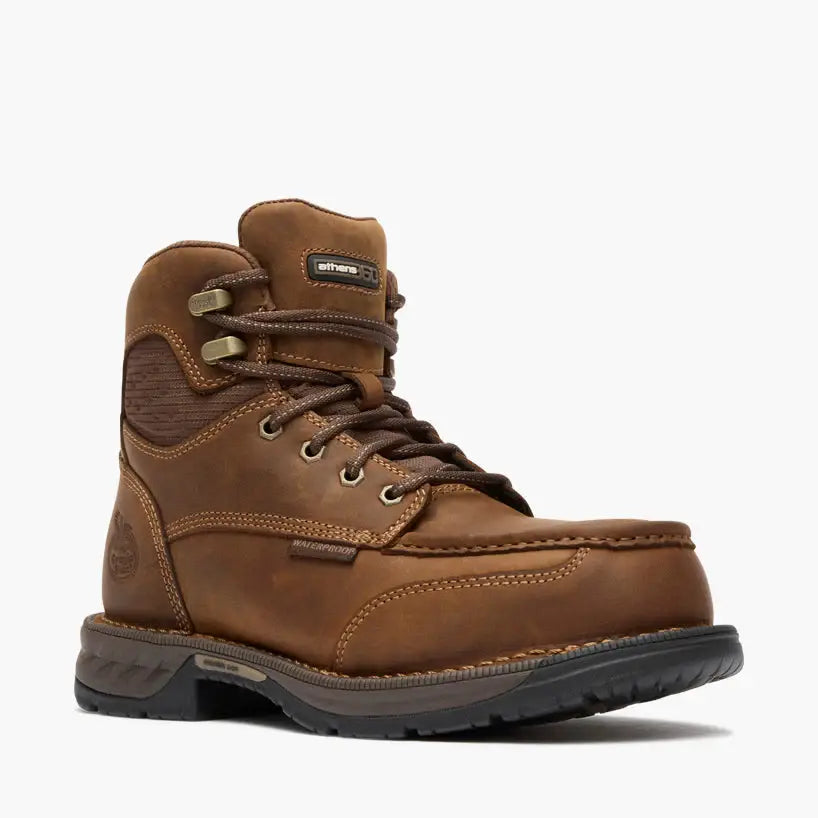 Georgia Boot Athens 360 6" Side-Zip Waterproof Nano Composite Toe Moc-Toe Work Boot - Georgia Boot - Flyclothing LLC