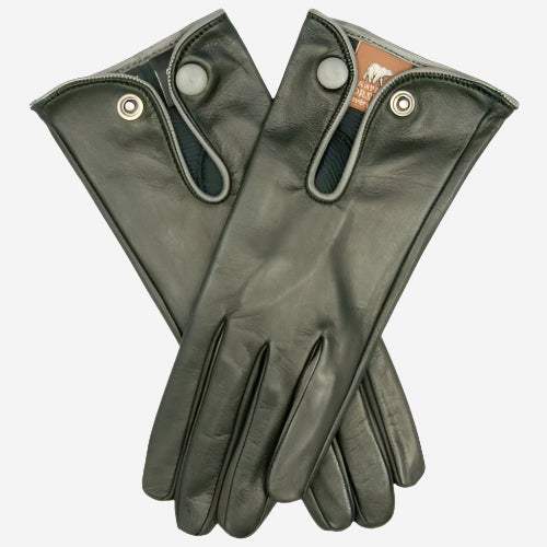 GG4110 (black/grey) - Women's Italian casual car gloves - Leather Gloves Online - Flyclothing LLC