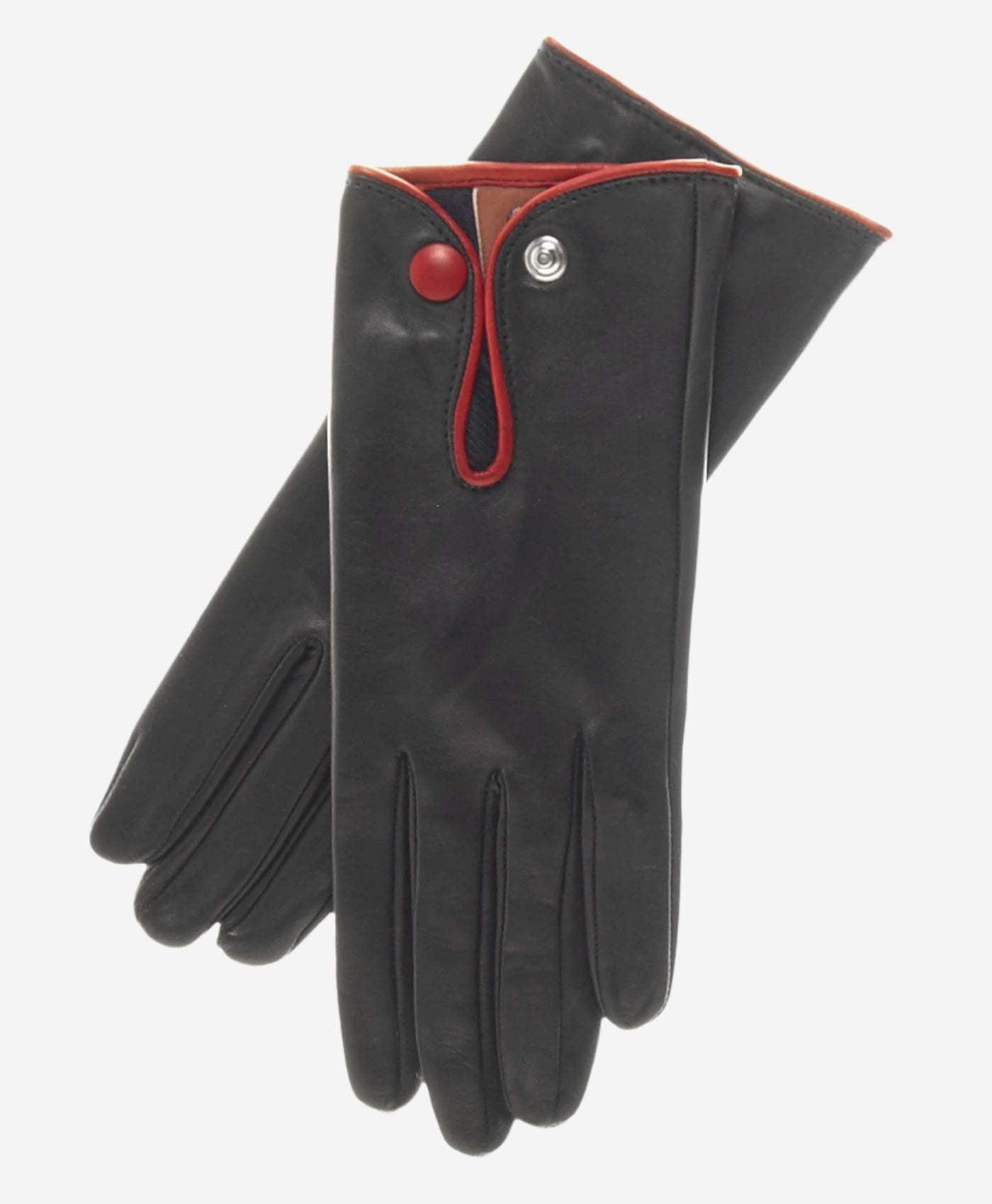 GG4110 (black/red) - Women's Italian casual car gloves - Leather Gloves Online - Flyclothing LLC