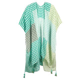 Gingham Check Cover Up Kimono Poncho Beachwear - Madeline Love - Flyclothing LLC