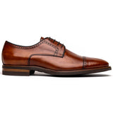 25-548-CGN GIOVANNI Italian Calfskin Lace Up Cognac - Zelli Italia - Flyclothing LLC