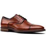 25-548-CGN GIOVANNI Italian Calfskin Lace Up Cognac - Zelli Italia - Flyclothing LLC