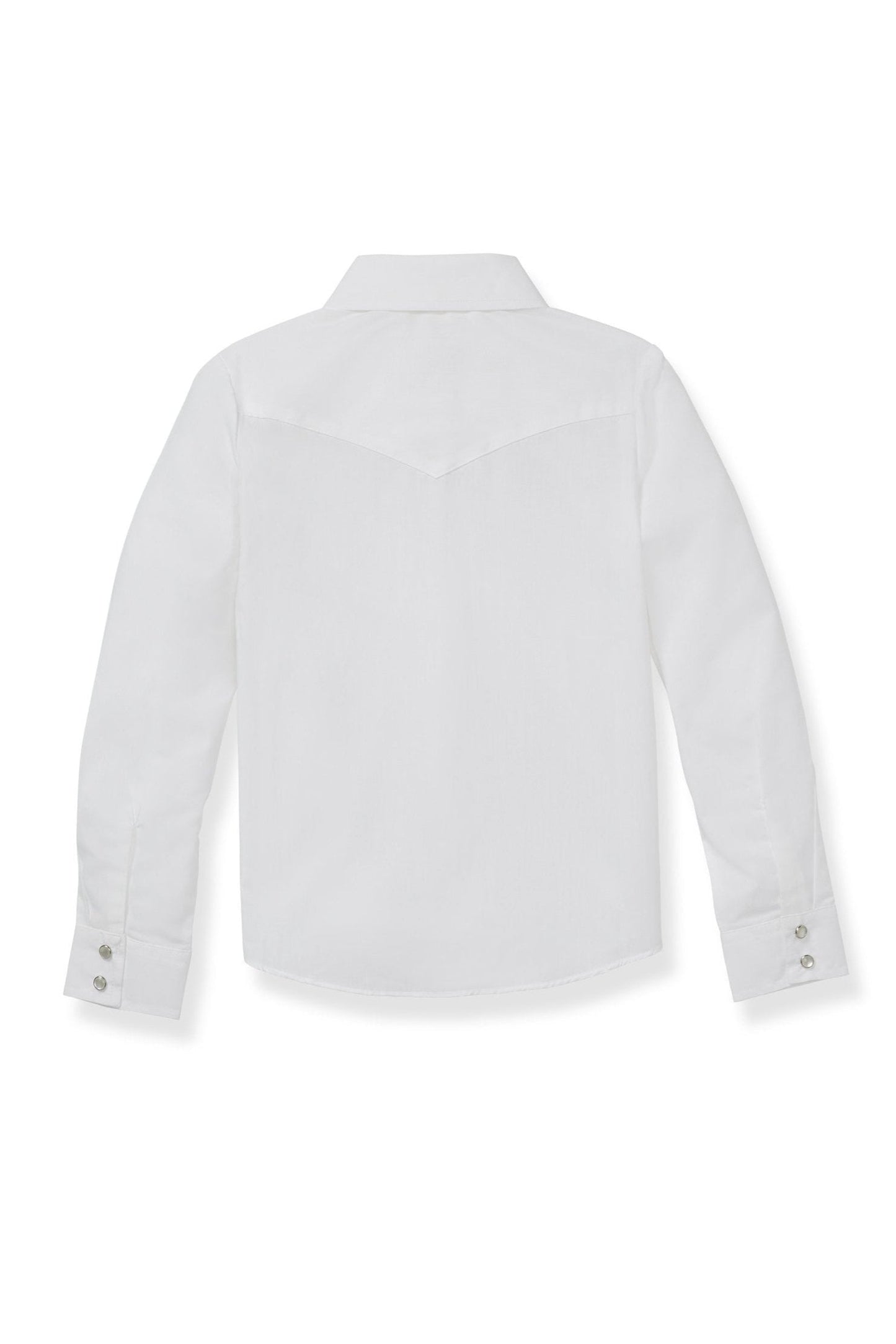 Girl's Ely Cattleman Long Sleeve Solid Western Snap Shirt