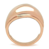 GL157 - IP Rose Gold(Ion Plating) Brass Ring with No Stone - Alamode