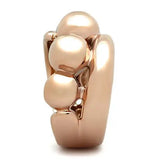 GL158 - IP Rose Gold(Ion Plating) Brass Ring with No Stone - Alamode - Flyclothing LLC
