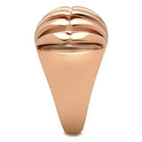 GL162 - IP Rose Gold(Ion Plating) Brass Ring with No Stone - Alamode - Flyclothing LLC